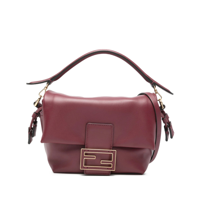 Fendi Small Mamma Baguette Leather Tote Bag