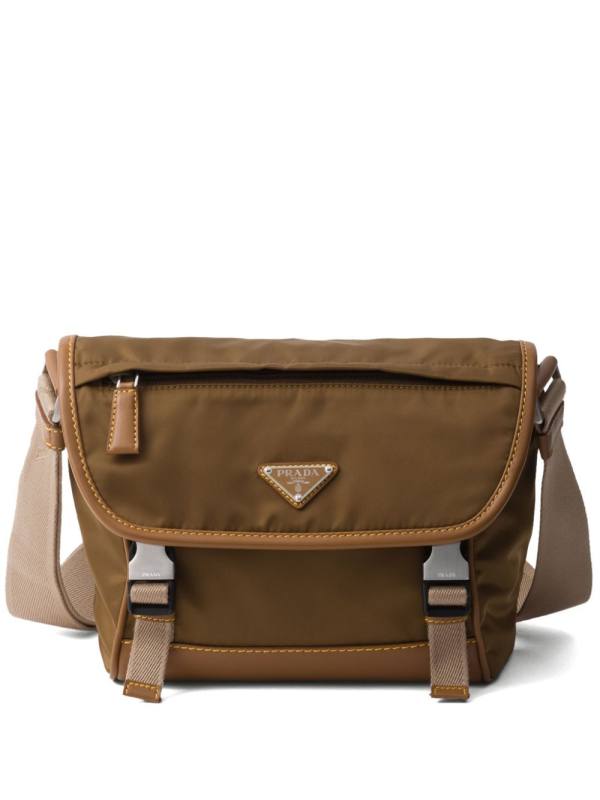 Re-Nylon triangle-logo shoulder bag