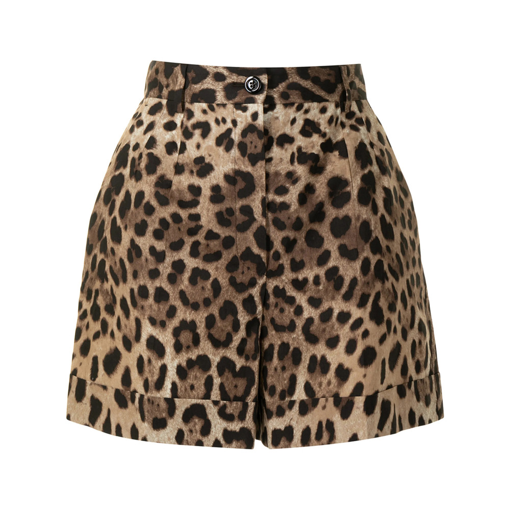 Dolce & Gabbana Leopard-print Tailored Shorts