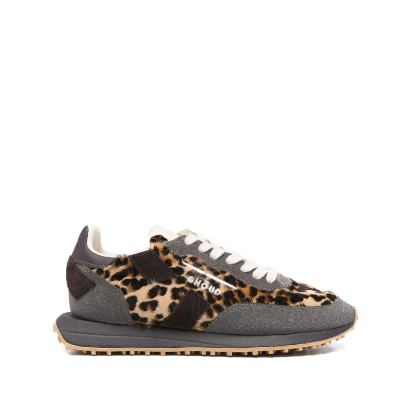 Ghoud Animal-print Panelled Sneakers