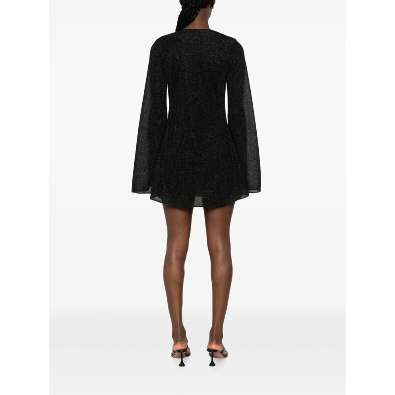 Oséree Lumière Embellished V-neck Mini Dress
