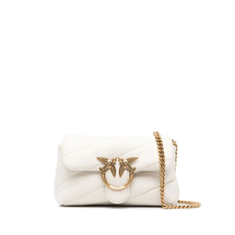 Pinko Love Baby Puff Leather Crossbody Bag