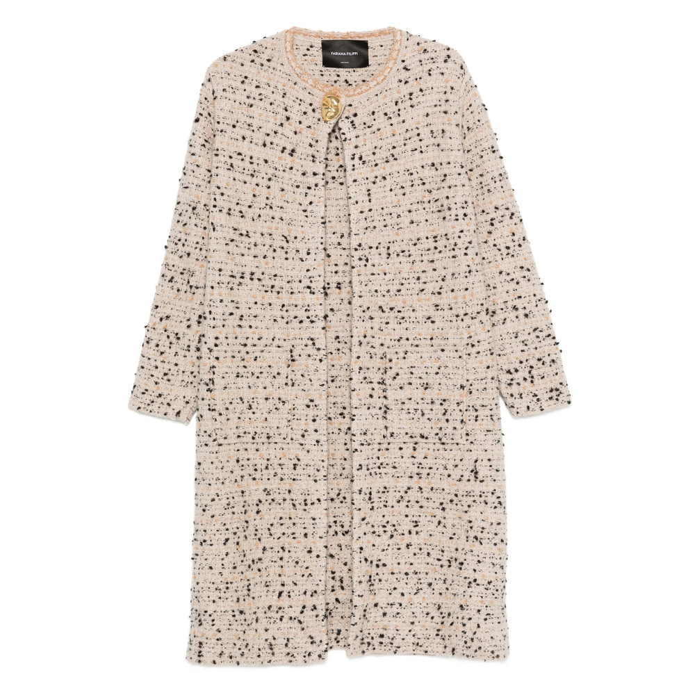 Fabiana Filippi Button-detailed Tweed Coat