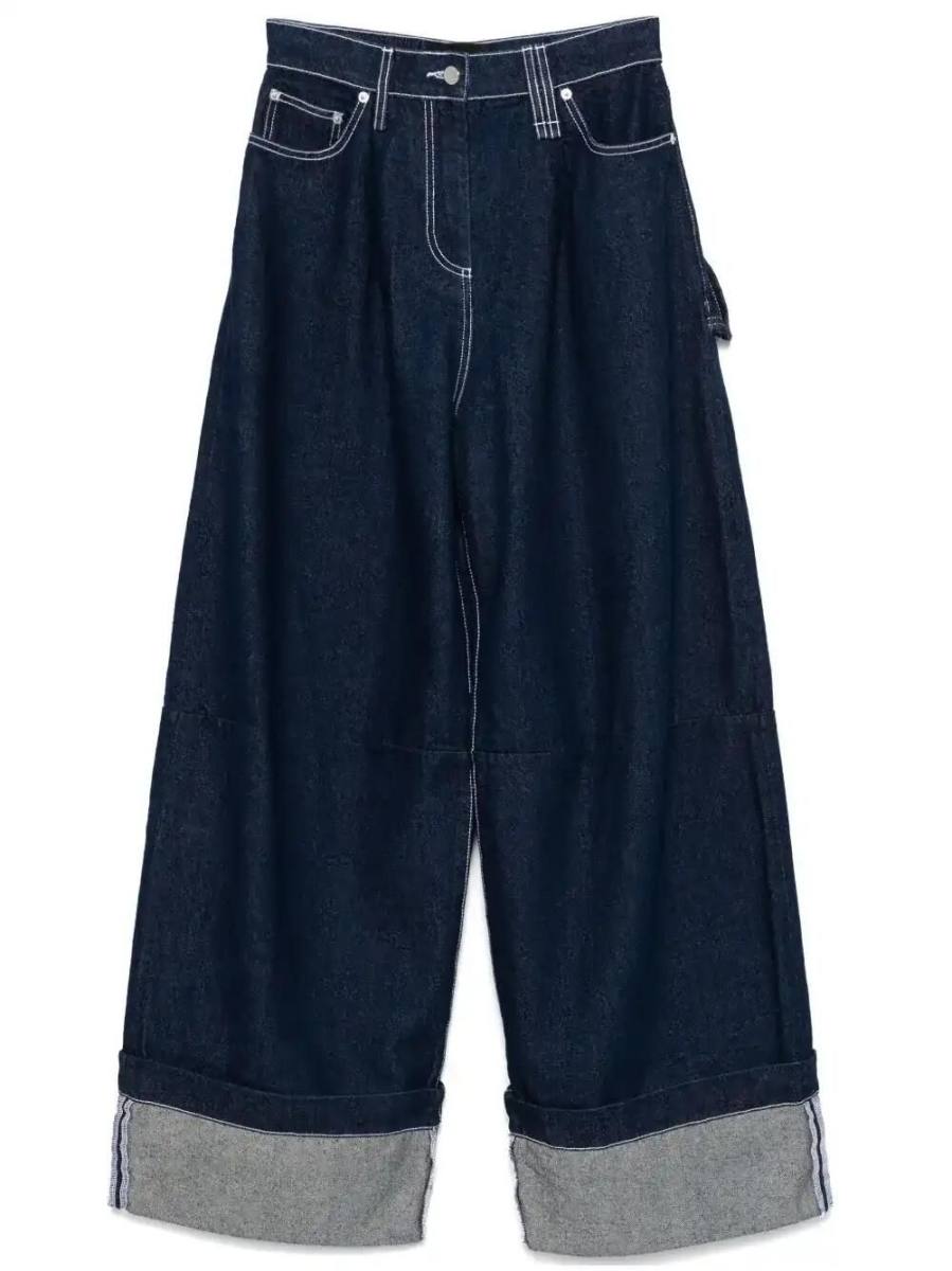 wide puddle jeans