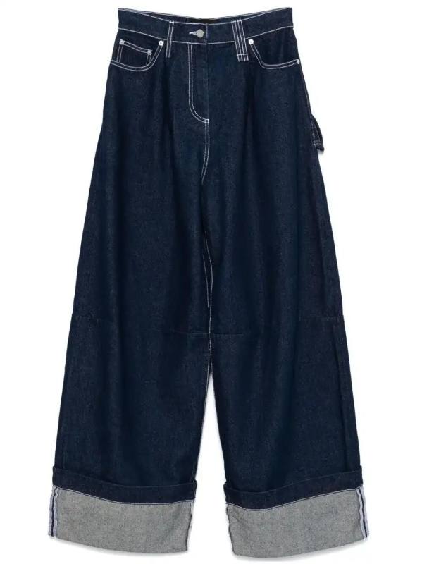 wide puddle jeans