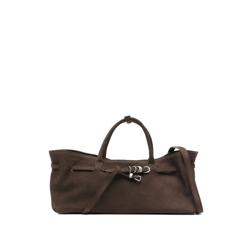 Margesherwood Grandma Used Buckle-fastening Calf-suede Tote Bag