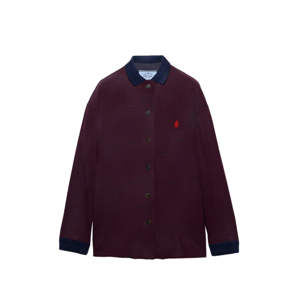 Prada Piqué Blouson Jacket