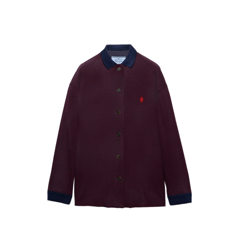 Prada Piqué Blouson Jacket