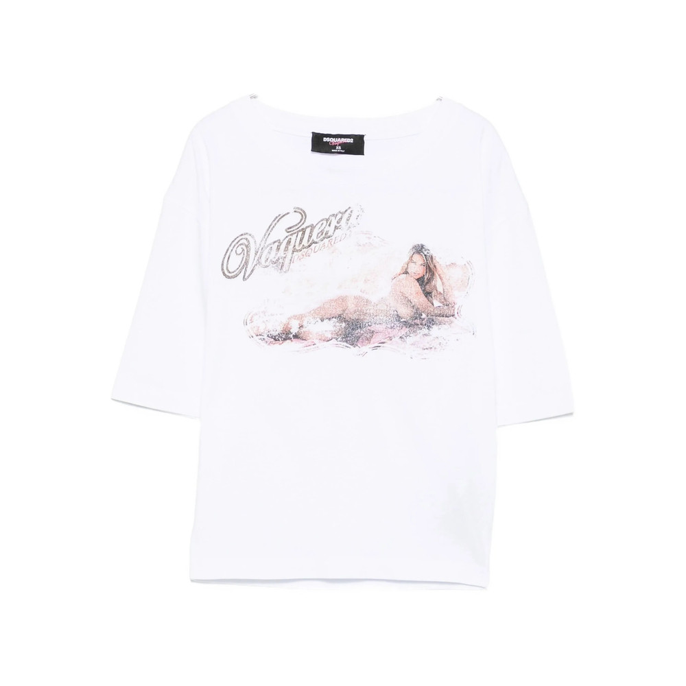 Dsquared2 Graphic-print Cotton Top