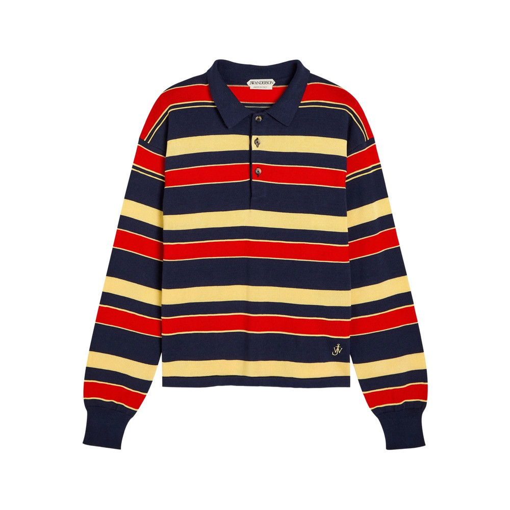 Jw Anderson Striped-pattern Polo Top