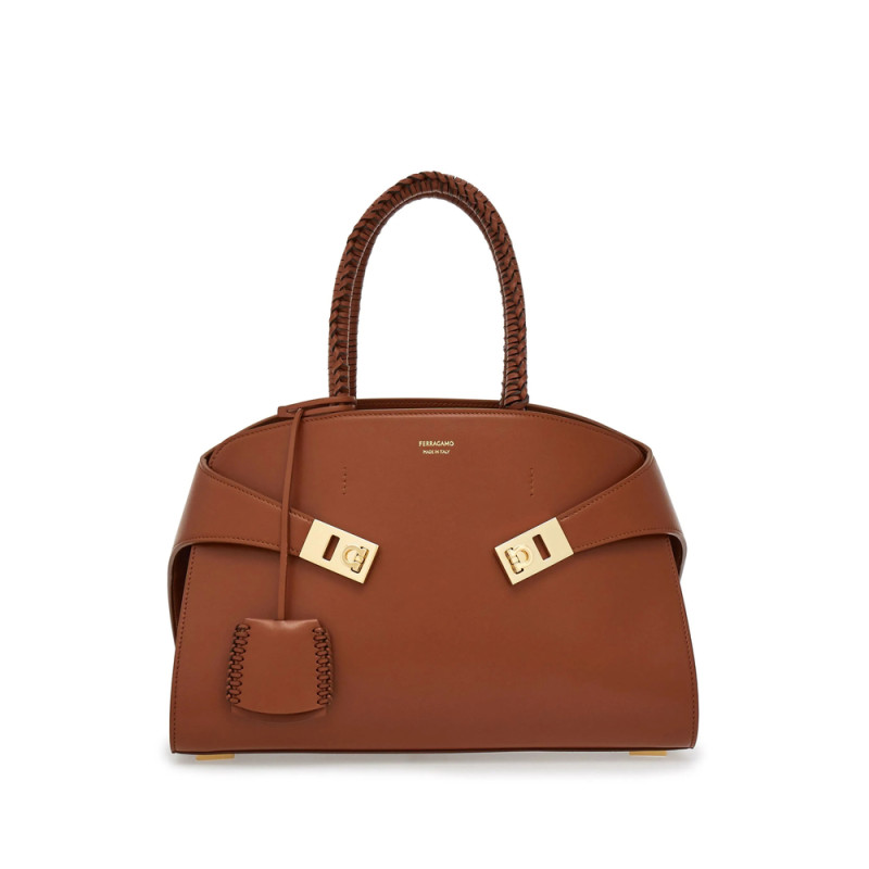 Ferragamo Small The Hug Leather Tote Bag