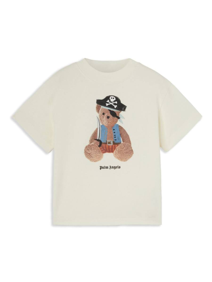 pirate bear-print t-shirt