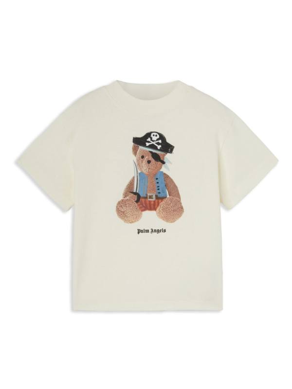 pirate bear-print t-shirt