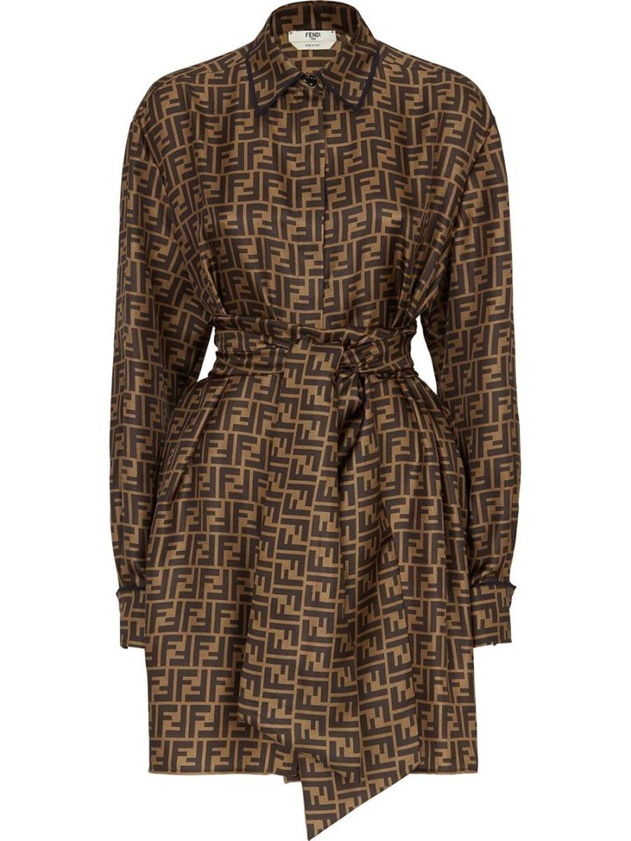 FF print shirtdress