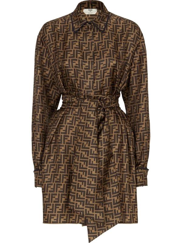 FF print shirtdress