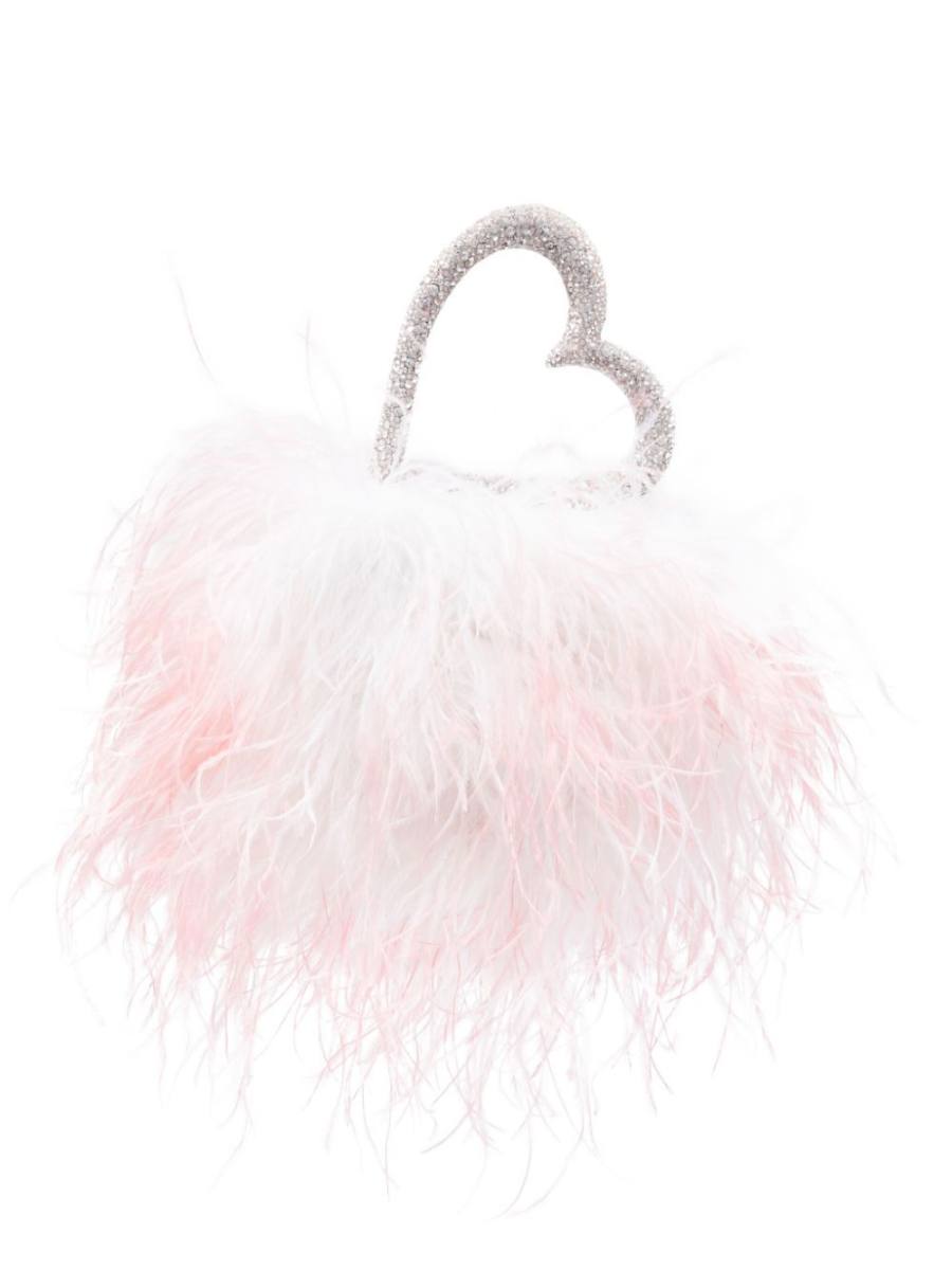 Love feather clutch bag