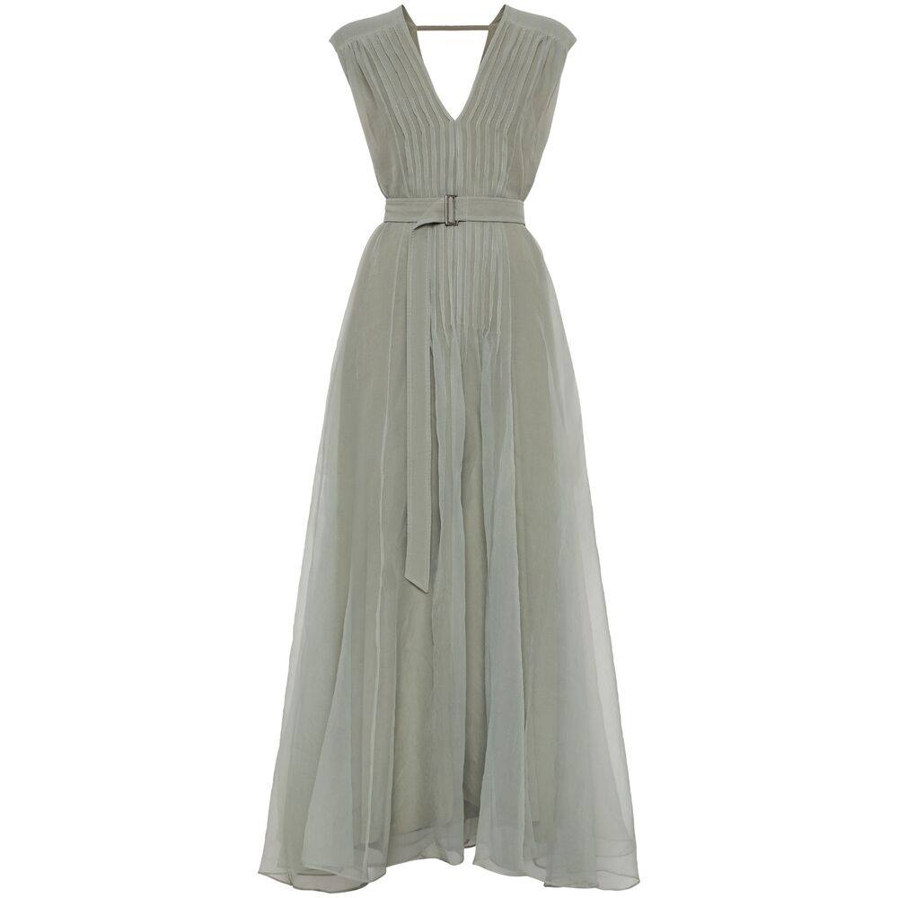 Brunello Cucinelli Monili Pleated Dress