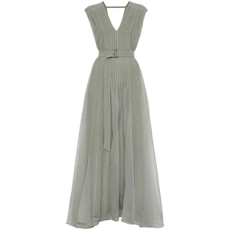 Brunello Cucinelli Monili Pleated Dress