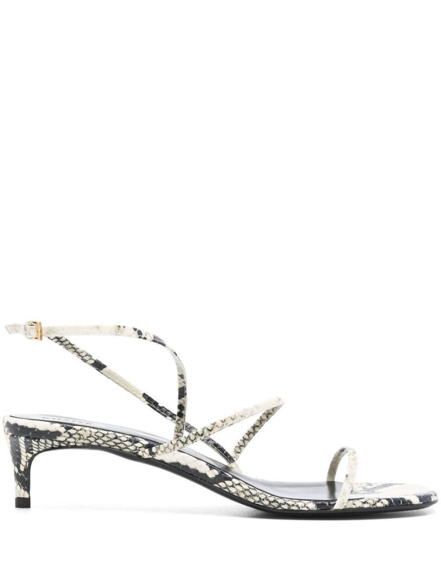 35mm snakeskin-print sandals