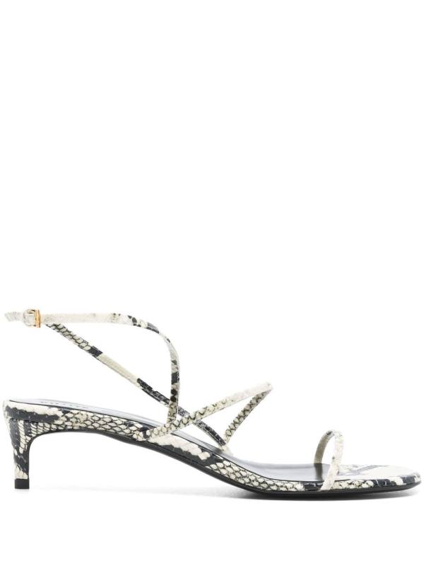35mm snakeskin-print sandals