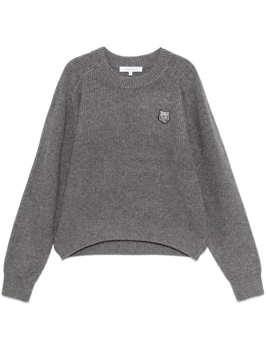 bold fox head patch regular jumper
