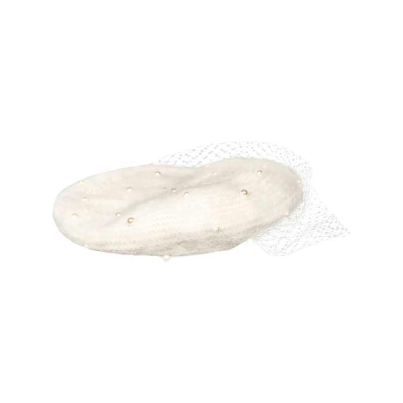 Jennifer Behr Pearl-embellishment Voilette Beret