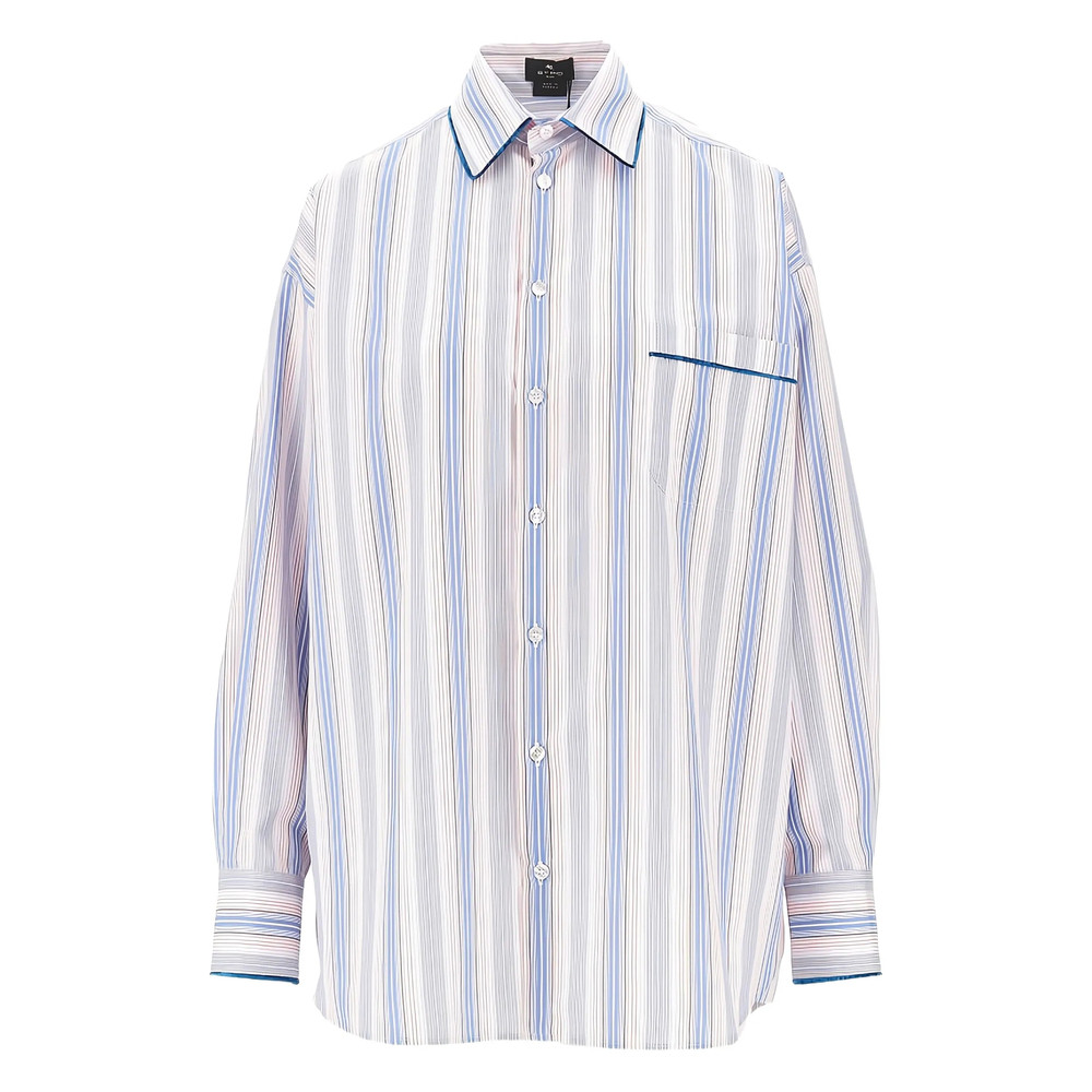 Etro Striped Collar Shirt