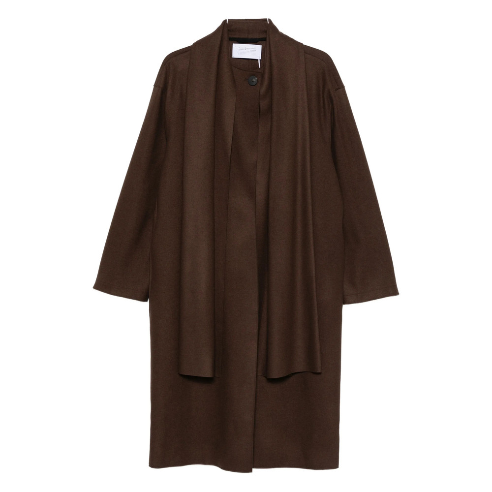 Harris Wharf London Scarf Button-fastening Coat