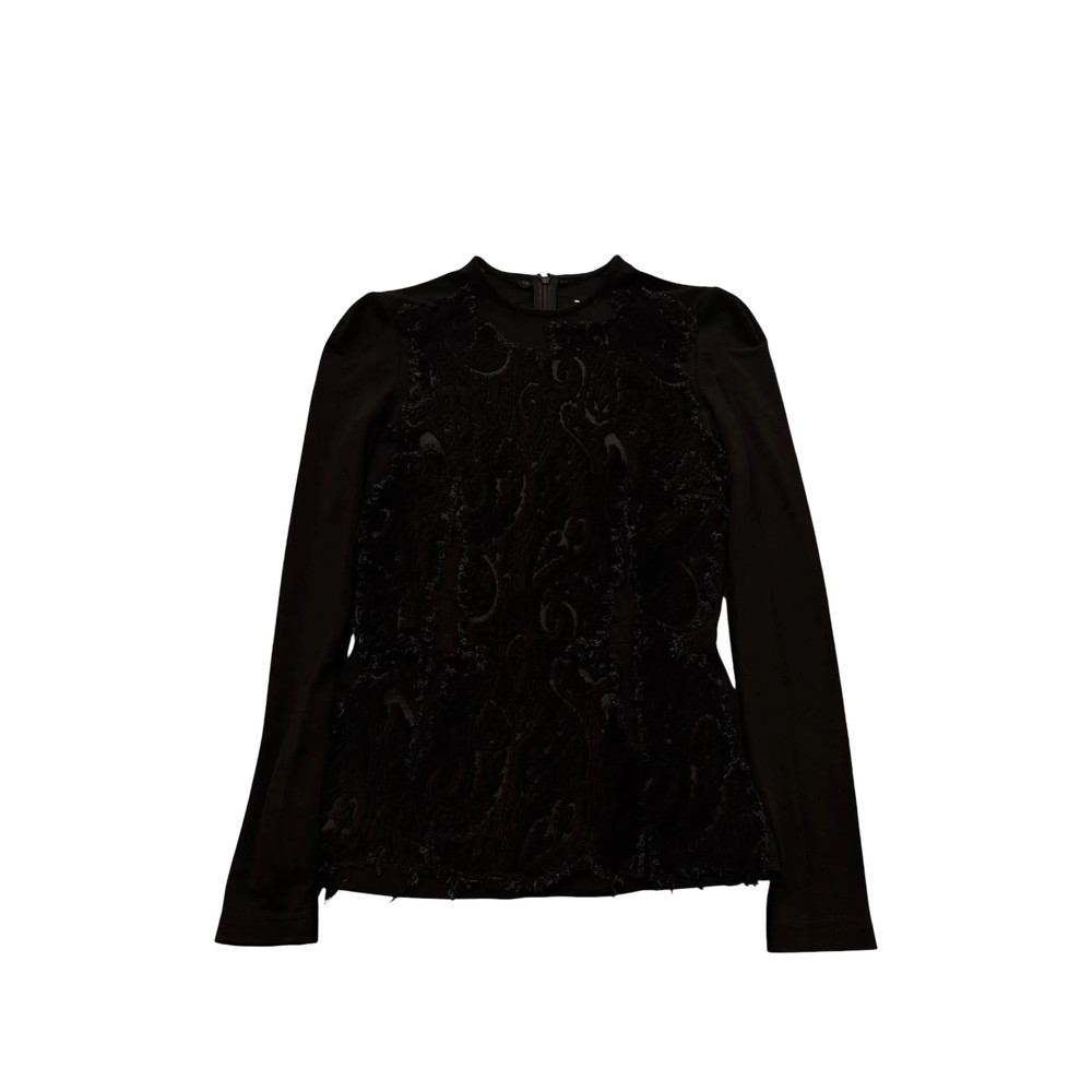Maison Margiela Paisley-lace Long-sleeve Top