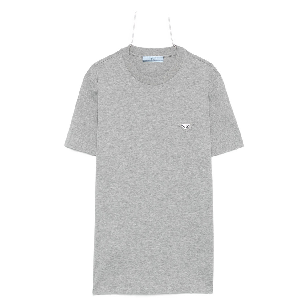 Prada Logo-plaque Cotton T-shirt