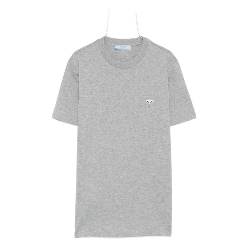 Prada Logo-plaque Cotton T-shirt