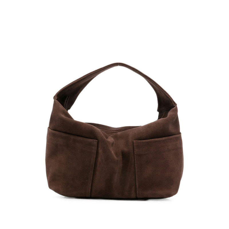 Gimaguas Suede Slip-pocket Tote Bag