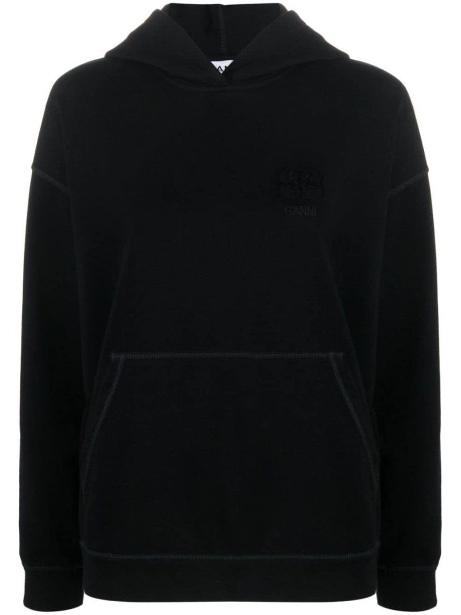 Isoli logo-embroidered hoodie