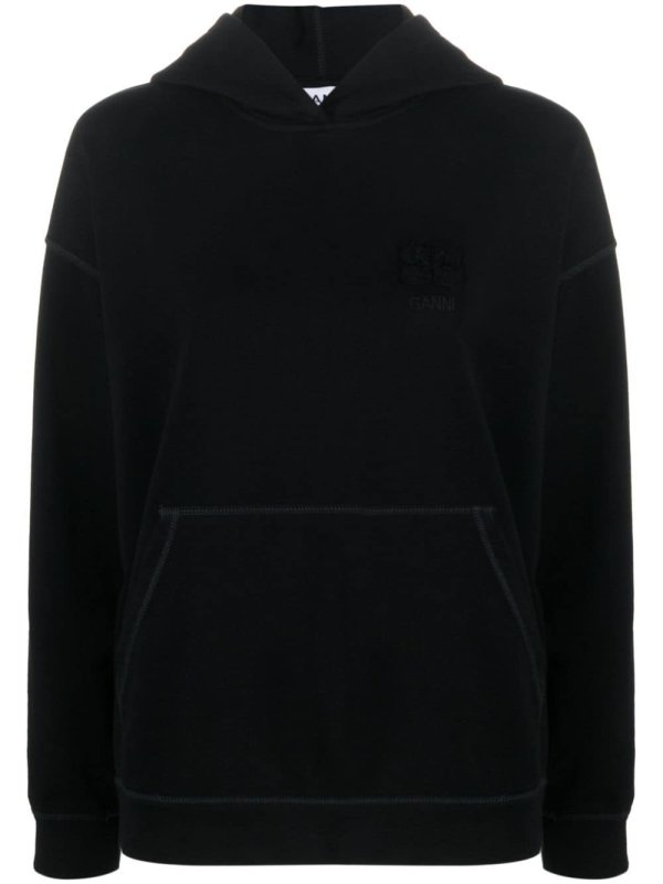 Isoli logo-embroidered hoodie