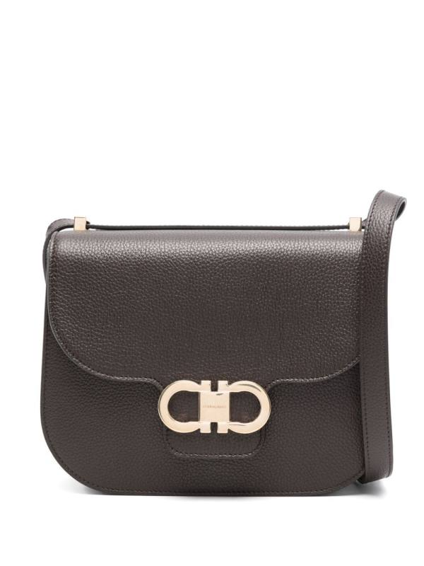 Double Gancini cross body bag