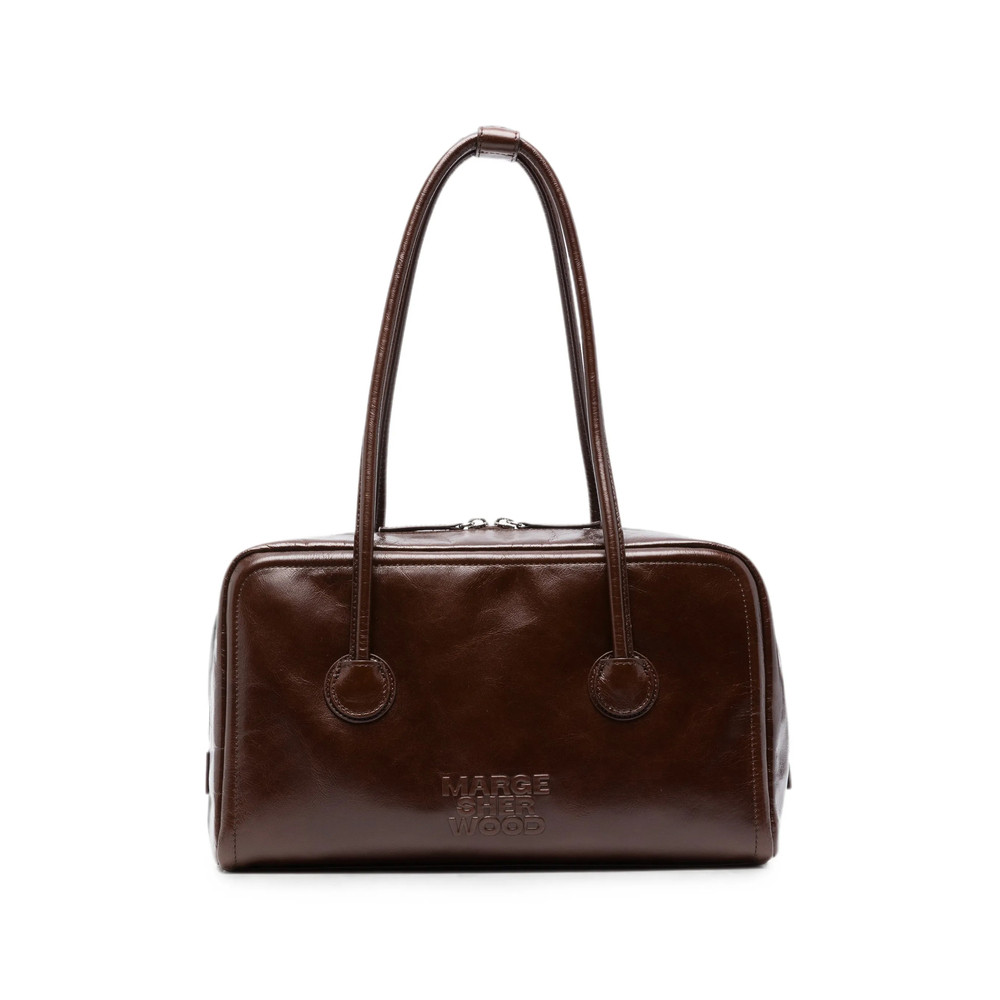 Margesherwood Soft Boston Crinkle-effect Logo-debossed Tote Bag