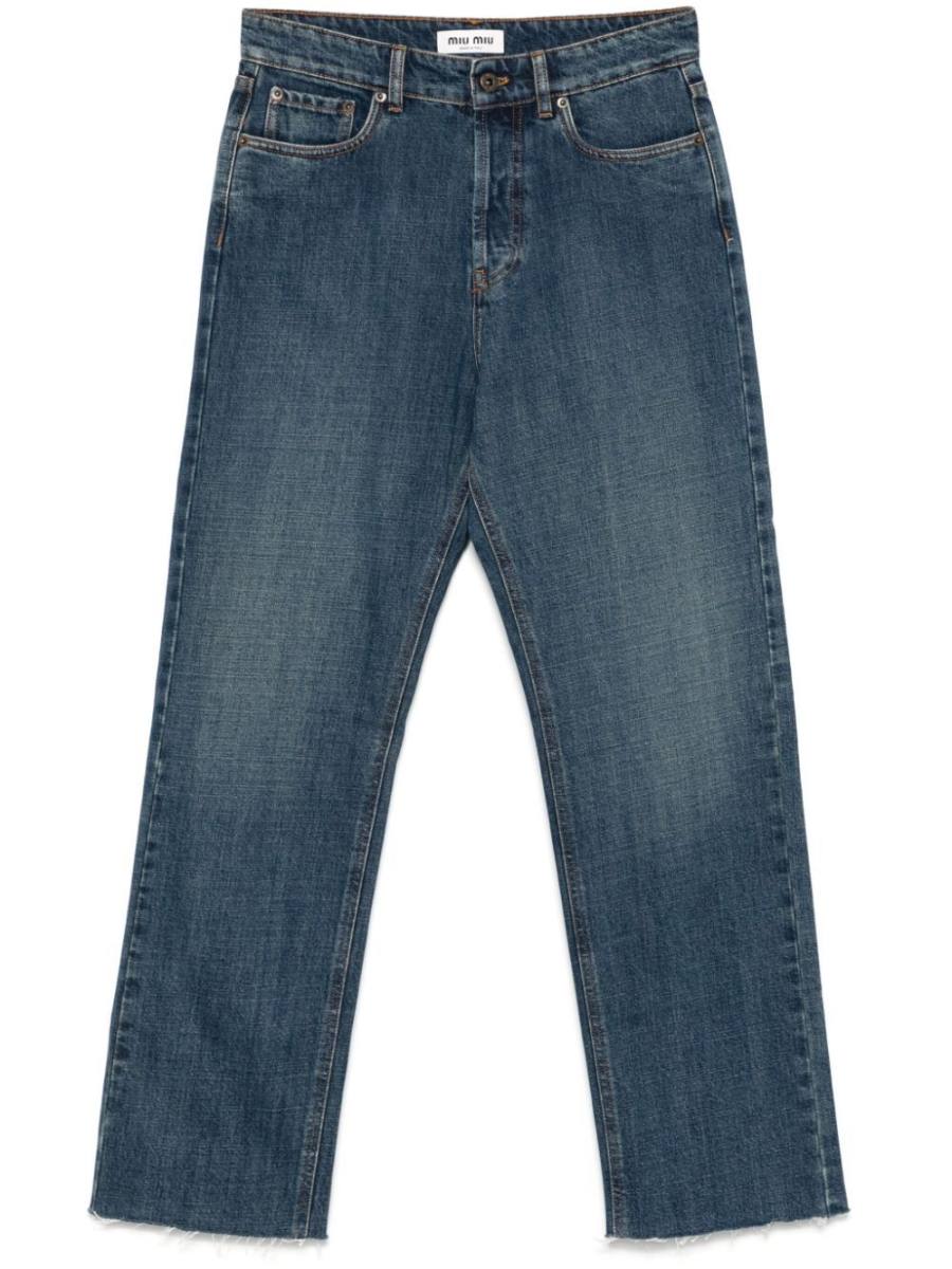 straight-leg jeans