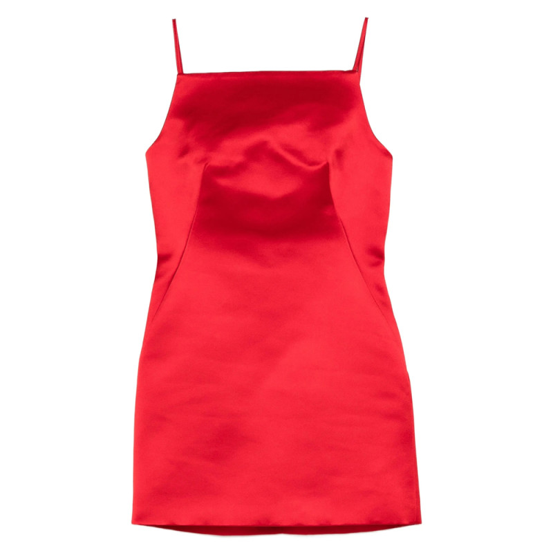 Givenchy Square-neck Satin Mini Dress