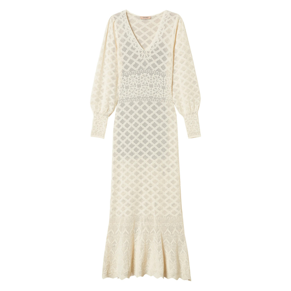 Twinset Floral Knitted Maxi Dress