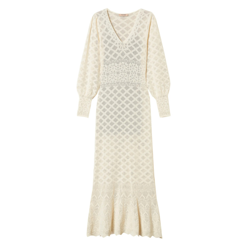 Twinset Floral Knitted Maxi Dress