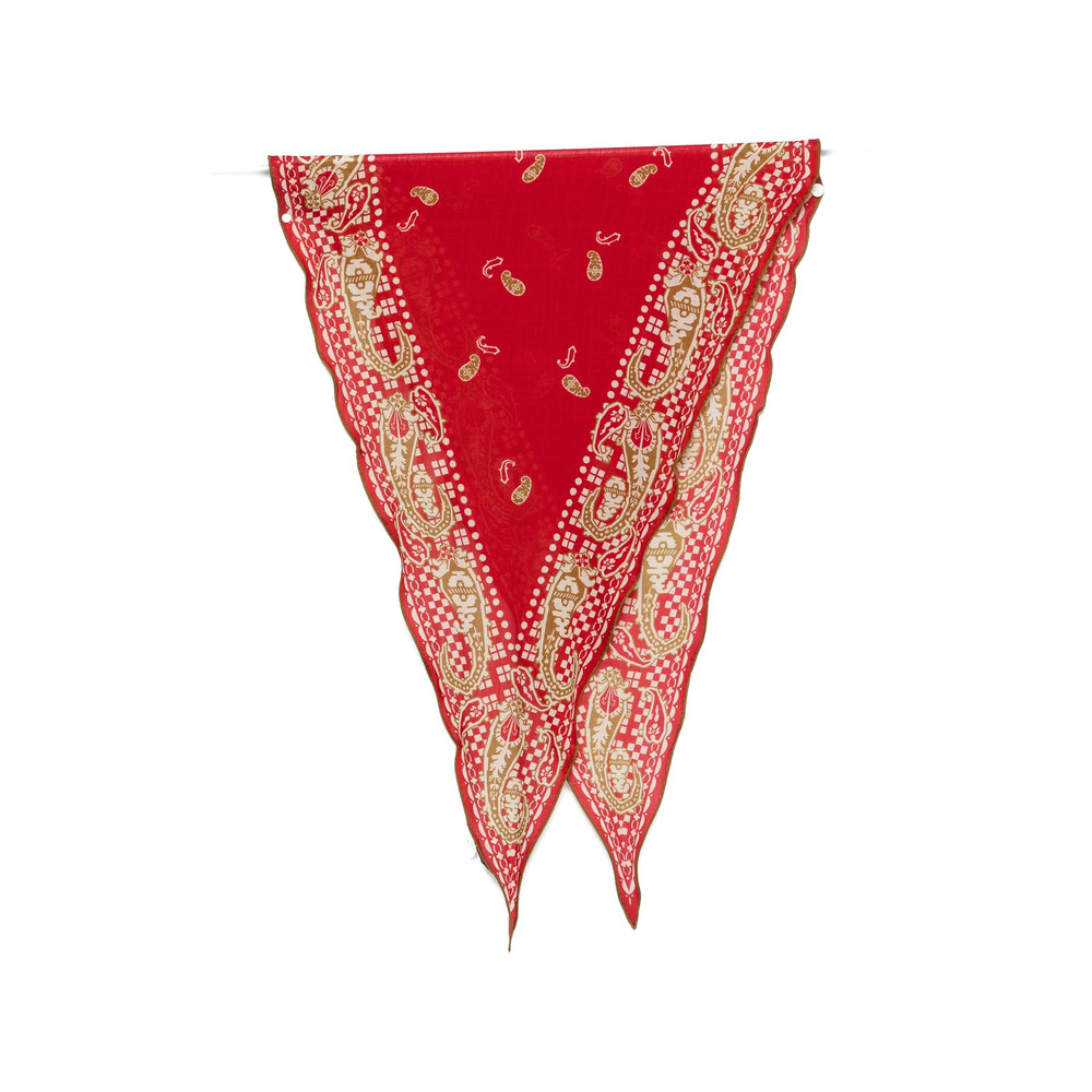Mantero Paisley-print Scalloped-edge Scarf