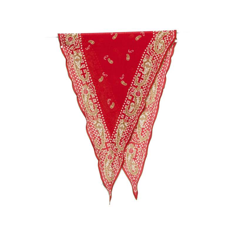 Mantero Paisley-print Scalloped-edge Scarf