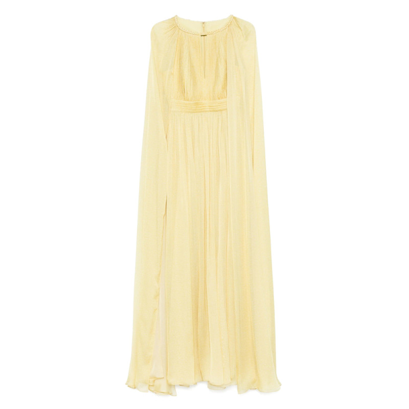Elie Saab Pleated Maxi Dress