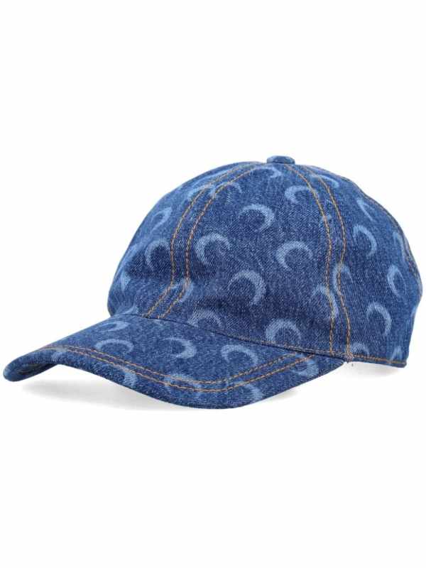Crescent Moon denim baseball cap