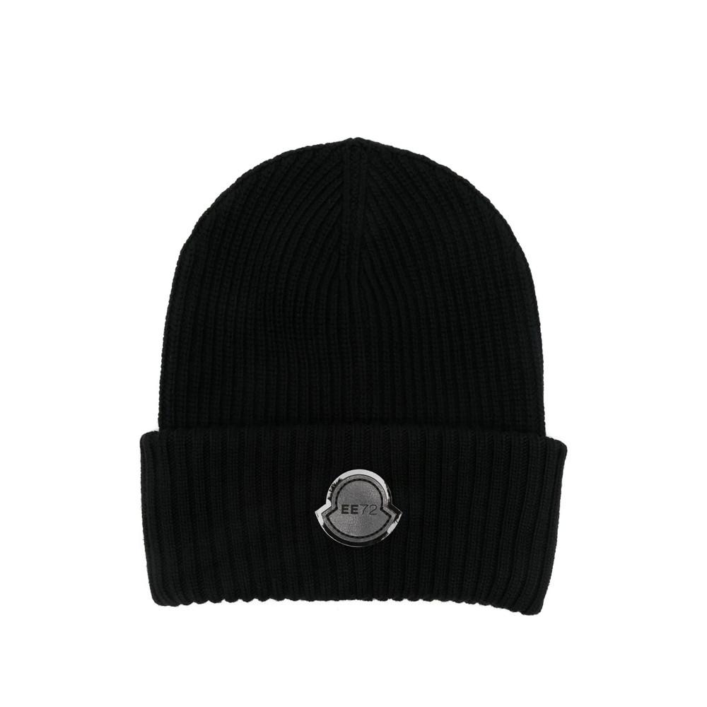 Moncler X Edward Enninful Ribbed Logo-patch Beanie