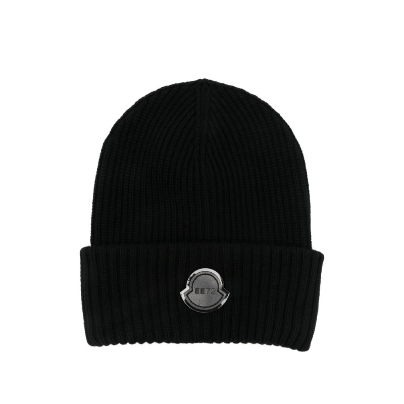 Moncler X Edward Enninful Ribbed Logo-patch Beanie