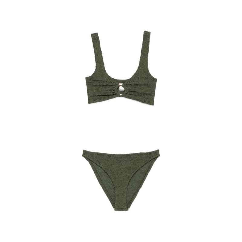 Hunza G Julia Metallic Crinkle Bikini