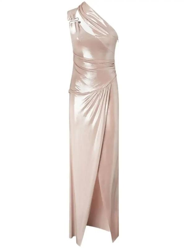 one-shoulder maxi dress