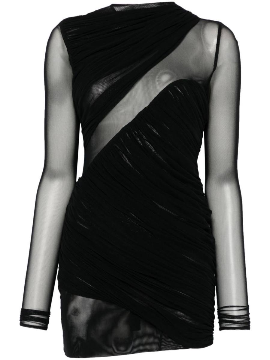 mesh mini dress