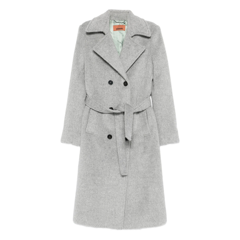 Missoni Double-breasted Belted Coat
